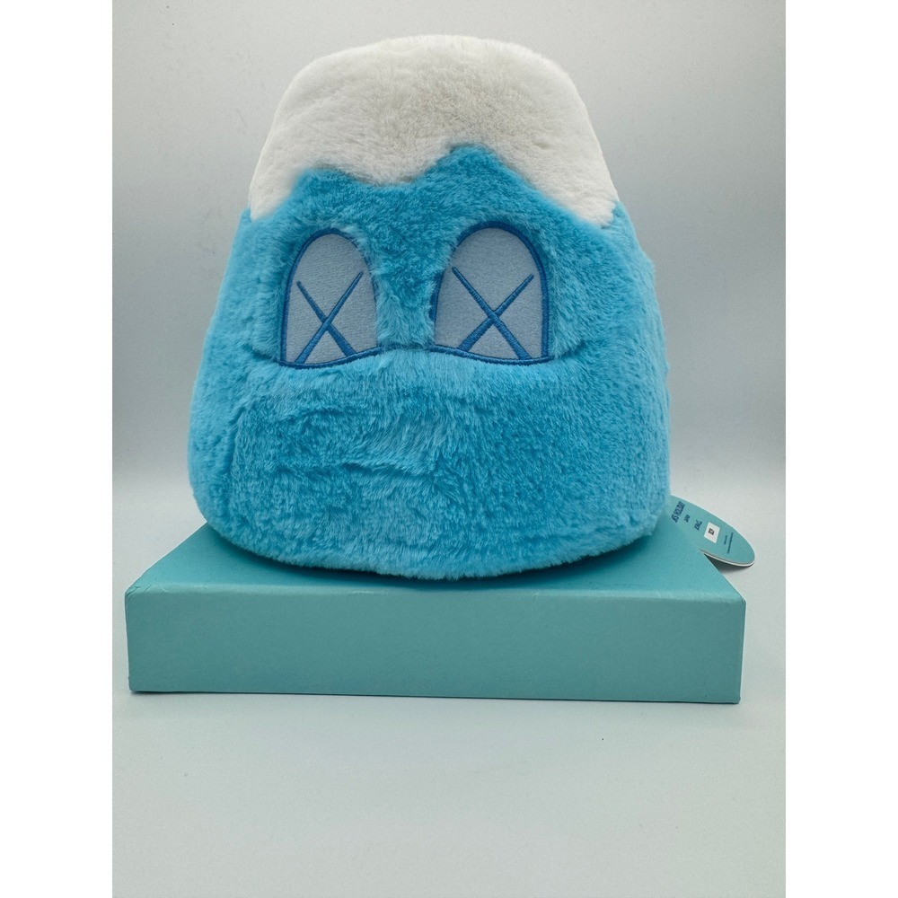 KAWS Holiday Japan Mt Fuji Plush Blue White Collectible Toy Figure #2427